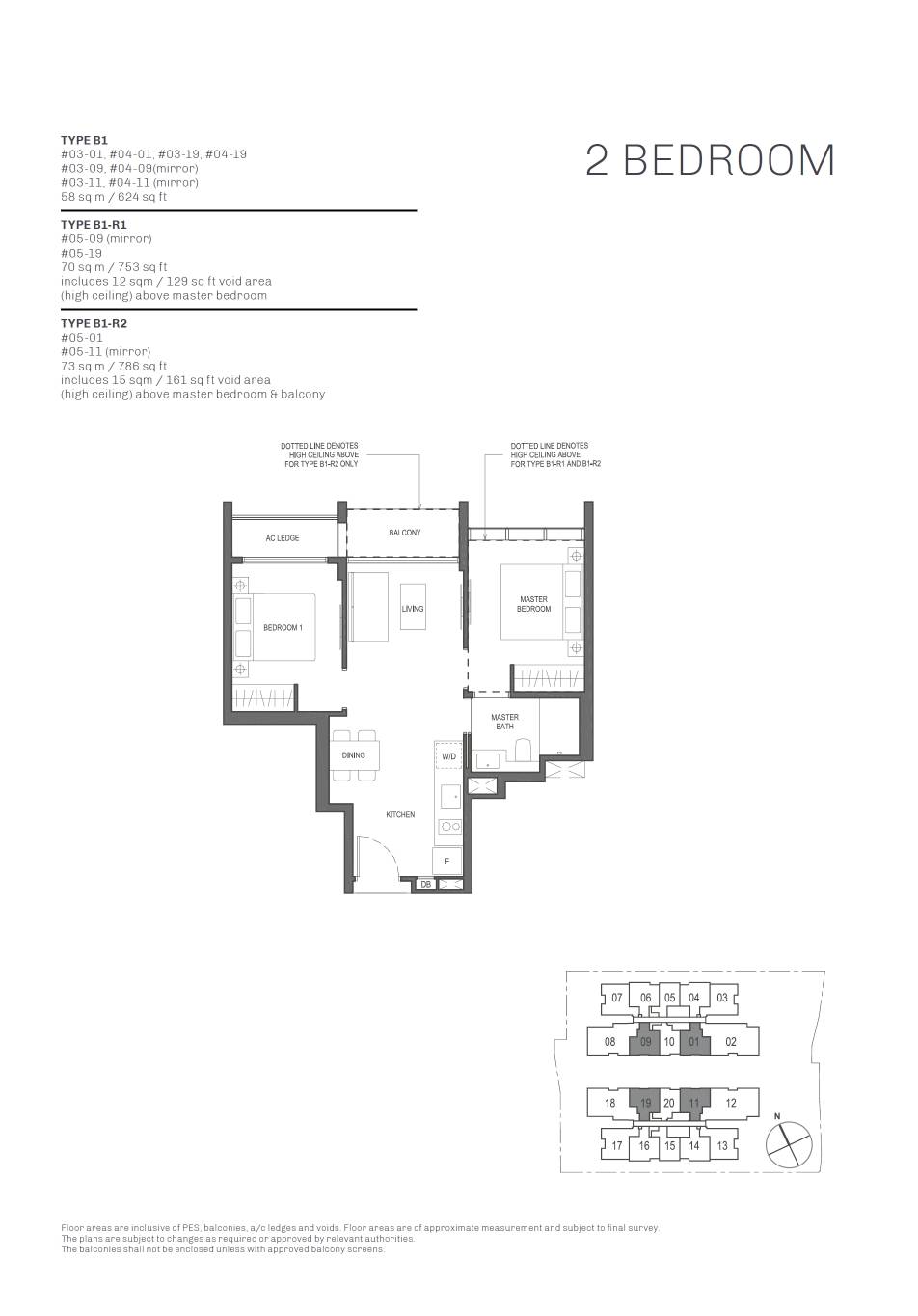 The Essence 1 Bedroom Floor Plan 4